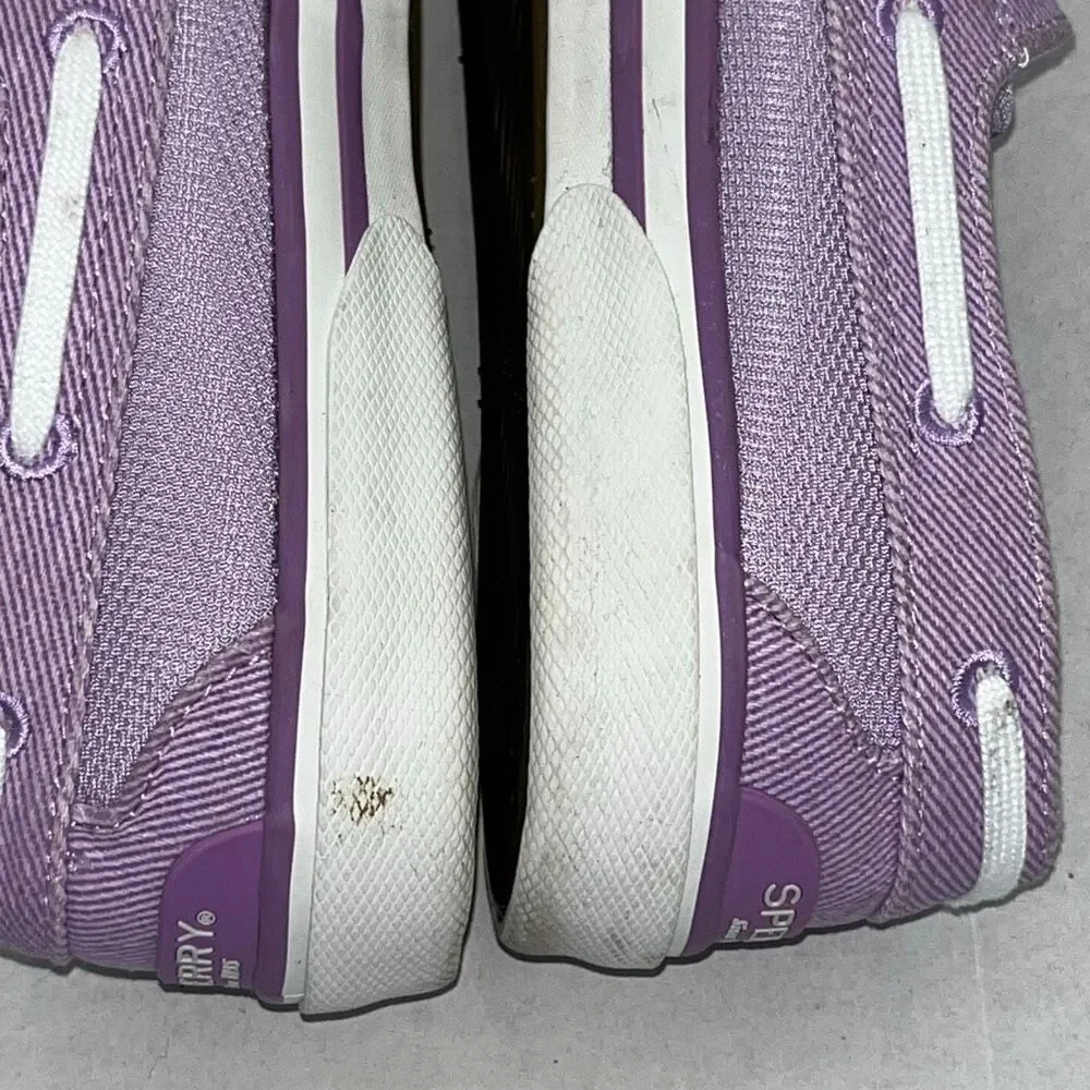 Sperry Women's Purple Pier Wave Top Sider Slip-On Sneaker Boat Shoes Size 8‎